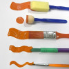 Lot de 25 pinceaux et brosses - Ecole et loisirs créatifs - Formes et tailles assorties