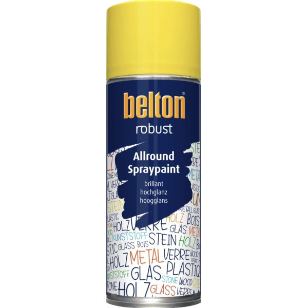 photo - Bombe de peinture - Belton Robust - Jaune printanier - 400ml