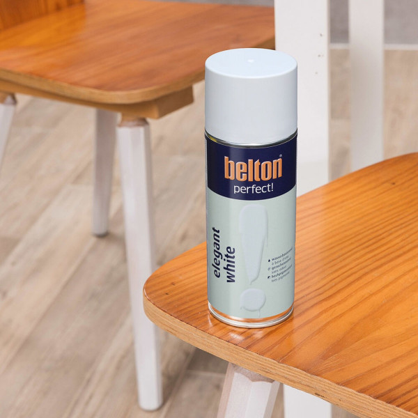 Bombe de peinture - Blanc élégant - Tous supports - Belton Perfect! - 400ml