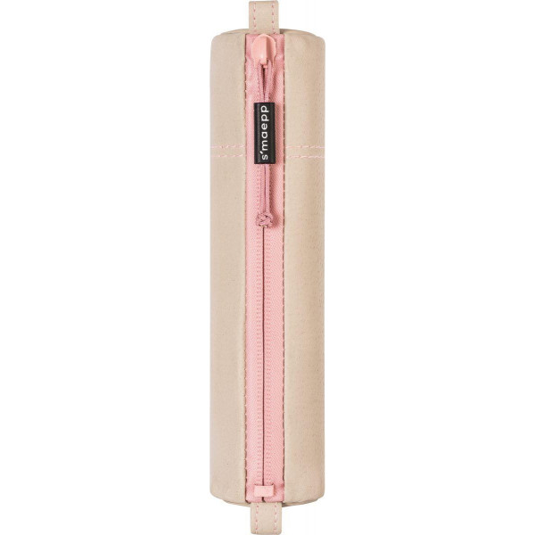 Trousse ronde - Scolaire - Beige - 20 x 4,5 cm - Brunnen