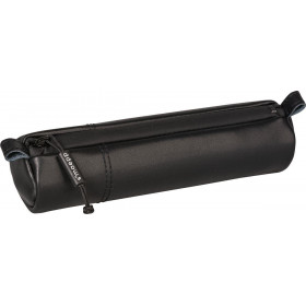photo-Trousse scolaire - Ronde - Noir - Imitation cuir - 20 x 4,5 cm - Brunnen