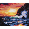 photo-Peinture par numéros - Plage sauvage - 30 x 40 cm - Niveau intermédiaire