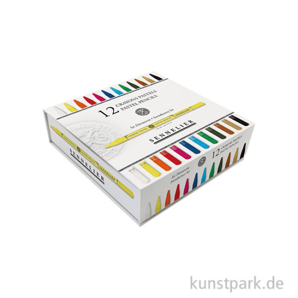 photo - Boite de 12 crayons pastel - Extra fin - Set découverte - Sennelier