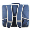 Cartable - Louise et Arthur - Bleu - Carreaux vichy - Voiture vintage - 2 compartiments