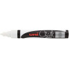 Lot de 5 marqueurs craie Uni chalk marker Uni Ball pointe moyenne blanc