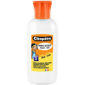 Colle blanche - Cléopâtre -  Bidon Vinyl'Ecole 2 kg + flacon 100 g