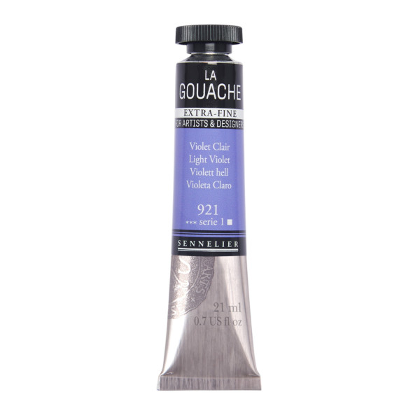photo - Gouache - Extra-fine - Violet clair - 921 - Tube de 21ml - Sennelier