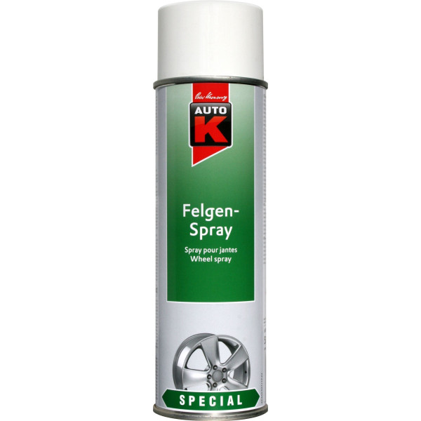 photo-Bombe de peinture pour jantes de voiture - Multi-marques - Blanc - 500ml - Auto K