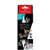 Etui de 2 Marqueurs acryliques - Noir et blanc - Multi-supports - Double pointes - Faber-castell - Black Edition - Shake & Paint