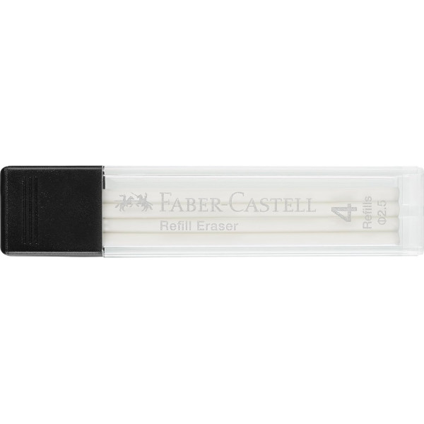 Lot de 4 recharges pour stylo gomme - Diamètre 2,5mm - Faber-Castell