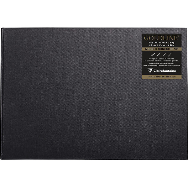 photo-Carnet Goldline A3 Paysage Dos Colle Clairefontaine