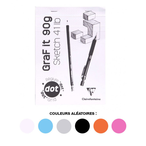 photo-Bloc Graf'It Sketch 21X29,7Cm - Dots - 90G - 80 Feuilles - Clairefontaine