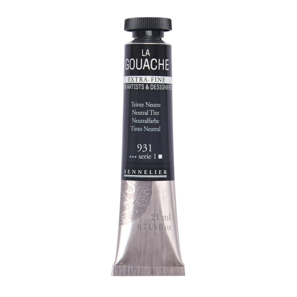 photo - Gouache - Extra-fine - Teinte neutre - 931 - Tube de 21ml - Sennelier