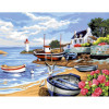Peinture au numéro - Rivage Breton - 30x40 - Toile + peinture + pinceaux - Enjoy Art