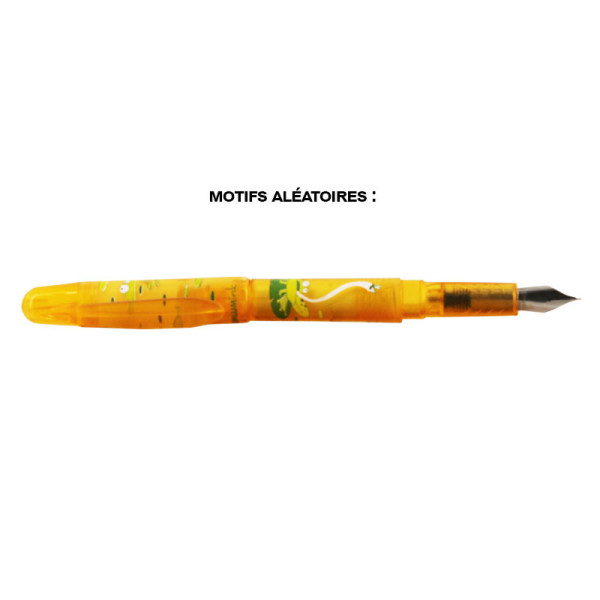 Stylo plume - Encre bleue effaçable - Animaux rigolos - PlumInk