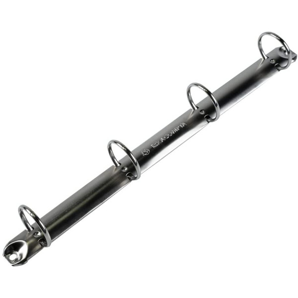 Classeur - A4 + - Carton rigide - 4 anneaux - Noir - Iderama - Exacompta