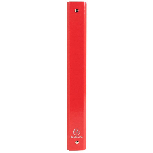 Classeur - A4 + - Carton rigide - 4 anneaux - Rouge - Iderama - Exacompta