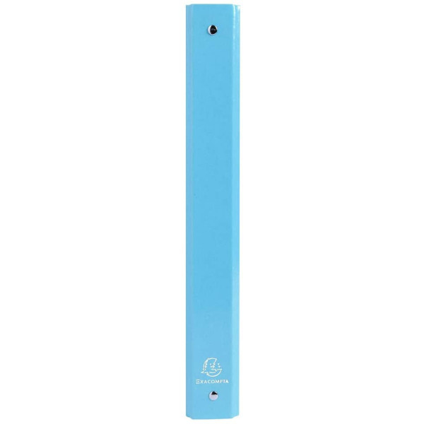 Classeur - A4 + - Carton rigide - 4 anneaux - Bleu - Iderama - Exacompta
