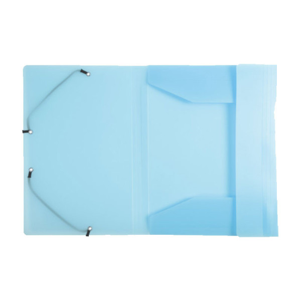 Chemise à élastique 3 rabats - A4 - Bleu clair - Polypro - Chromaline - Exacompta