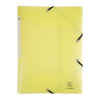 photo-Chemise à élastique 3 rabats - A4 - Jaune - Polypro - Chromaline - Exacompta