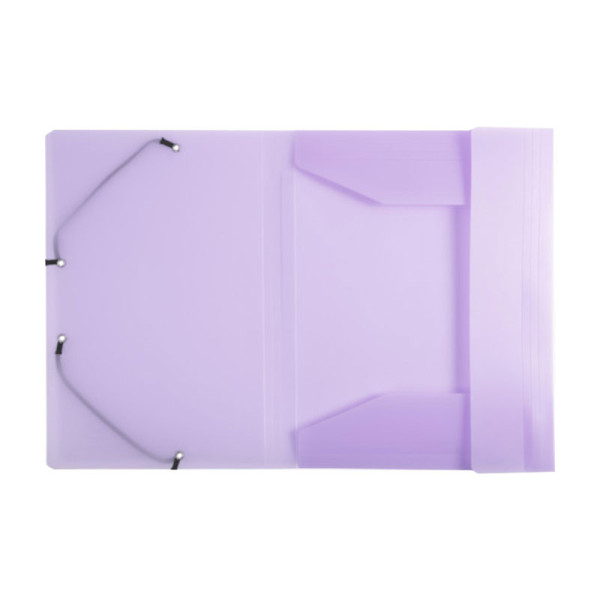 Chemise à élastique 3 rabats - A4 - Mauve - Polypro - Chromaline - Exacompta
