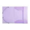 Chemise à élastique 3 rabats - A4 - Mauve - Polypro - Chromaline - Exacompta