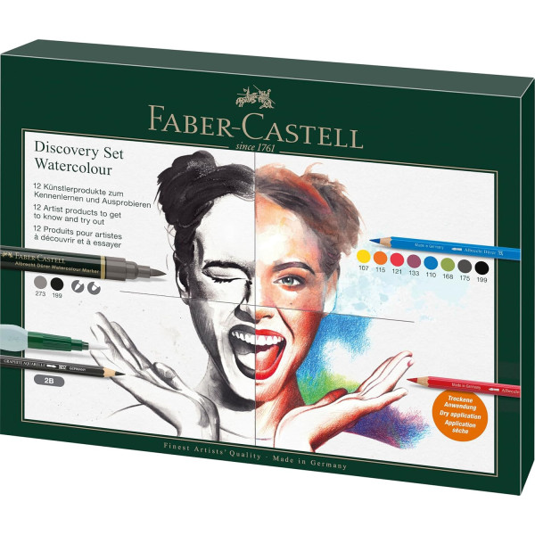 photo - Set découverte aquarelle - Crayons + Feutres + pinceau réservoir - Faber-Castell - Albrecht Dürer