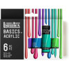 photo - 6 tubes de peinture acrylique - Couleurs métalliques - Liquitex Basics Acrylic