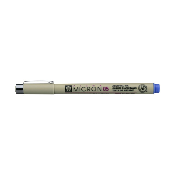 photo-Feutre Pigma Micron 05 Sakura pointe fine 0.45mm bleu