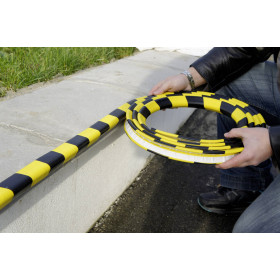 Protection angle droit en mousse - Noir/Jaune - Rouleau de 75 cm  - Viso
