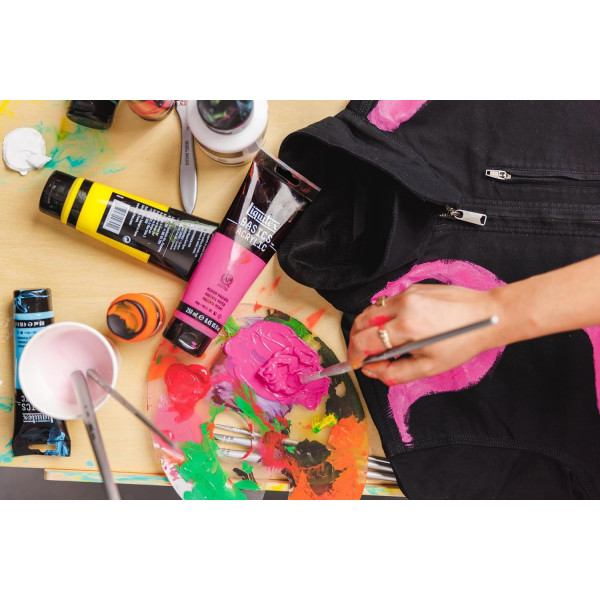 Peinture acrylique - Liquitex - Basics acrylics - 6 tubes 118ml - Couleurs métalliques