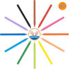 Crayons de couleur - Craies de coloriage - Enfant - BIC Kids - Plastidecor - 12 couleurs
