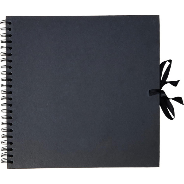 photo-Album de scrapbooking - Album photo - 30x30cm - Noir - Spirales - 40 pages