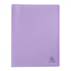 photo-Porte-vue - 80 vues - Mauve pastel - Polypro - A4 - Exacompta