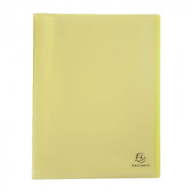 photo-Porte-vue - 80 vues - Jaune pastel - Polypro - A4 - Exacompta