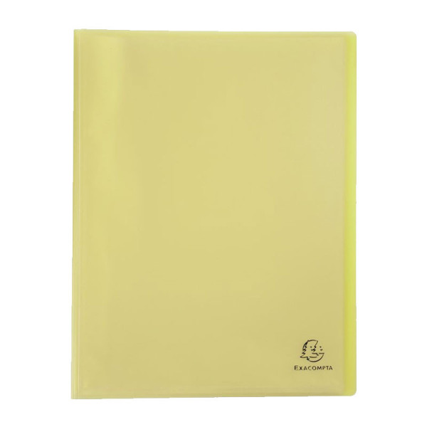 photo-Porte-vue - 80 vues - Jaune pastel - Polypro - A4 - Exacompta