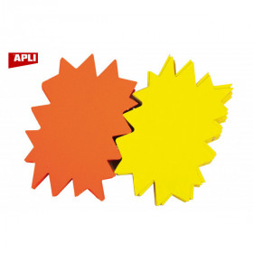 photo-Éclatés fluo jaune/orange effaçable à sec - 8x12 cm - 780 g - 10 unités