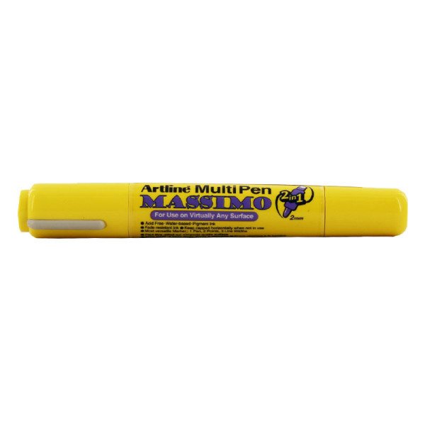 Marqueur - Permanent - Indélébile - Deux pointes - Violet - Massimo Artline