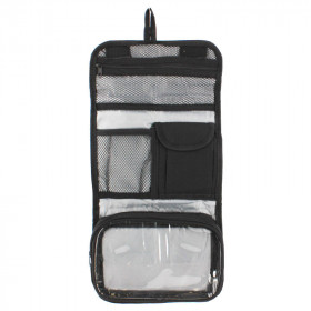 photo-Trousse de toilette de voyage - Noir - Pliable - Sign