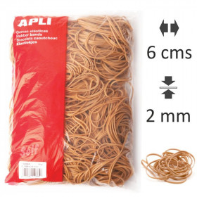 photo-Bracelets caoutchouc 60x2mm sachet de 1kg - Apli