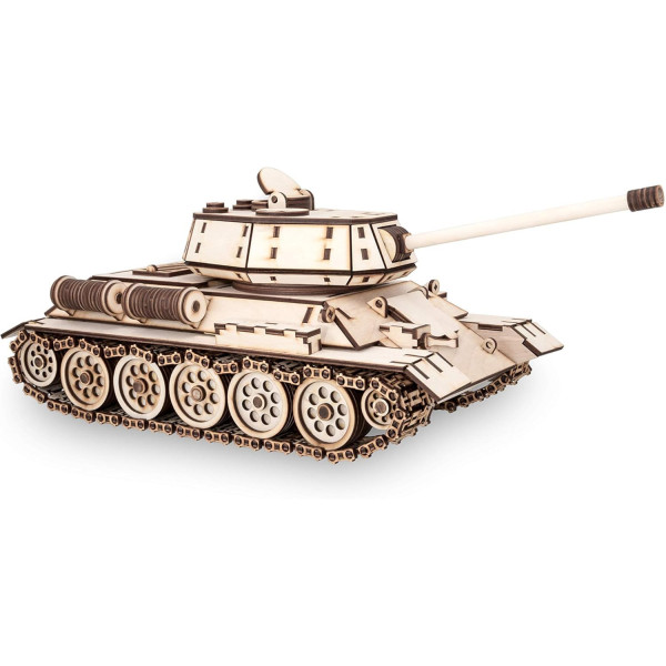 Modélisme - Maquette 3D - Char - Tank T-34 -  600 pièces - Bois - Puzzle