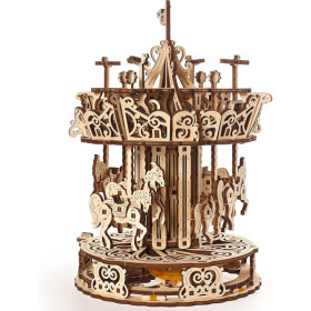 photo-Modélisme - Maquette 3D - Carrousel - Rotatif - 300 pièces - Bois - Puzzle