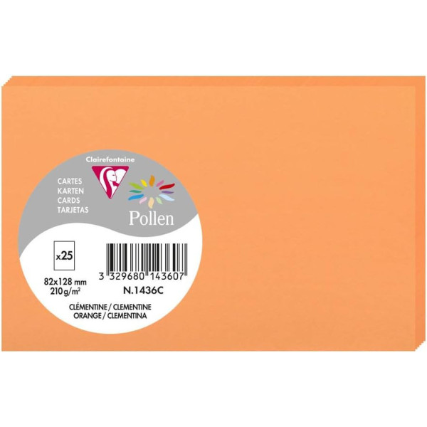 photo-Cartes - 8,2x12,8cm - 210g - Pollen - Clémentine - 25 unités - Clairefontaine