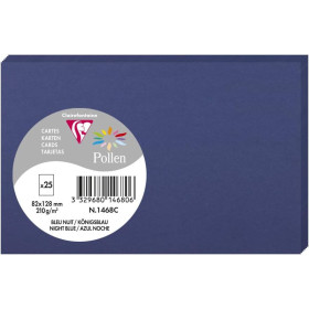 photo-Cartes - 8,2x12,8cm - 210g - Pollen - Bleu nuit - 25 unités - Clairefontaine