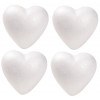 photo-4 cœurs en polystyrène - Personnalisable - 9 cm - CTOP