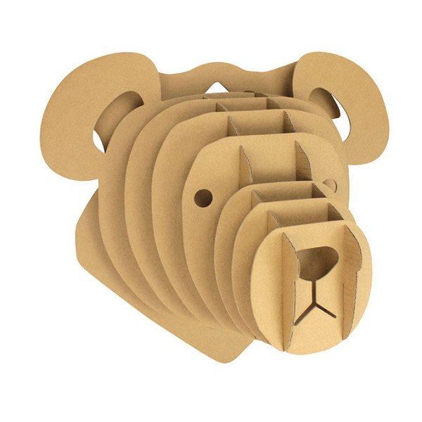 photo-Trophée - Ours - Carton - A assembler - CTOP