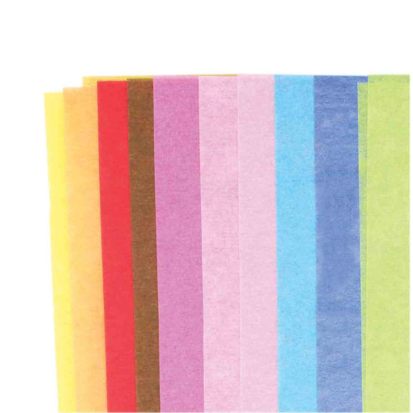 photo-Papier de soie - 10 feuilles - 66 x 50 cm - assortiment de couleur
