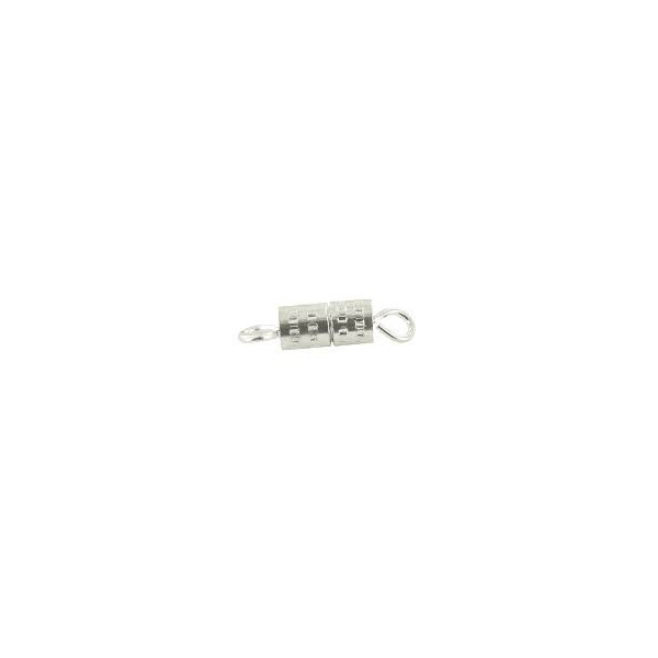 photo-10 fermoirs à vis - Argent - 15 x 4 mm - Bijoux, bracelets, colliers - CTOP