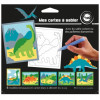 photo-6 cartes sable paillette - Dinosaures - Activités pour enfant