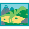 6 cartes sable paillette - Dinosaures - Activités pour enfant